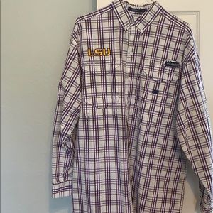 WORN ONCE LSU COLUMBIA POLO